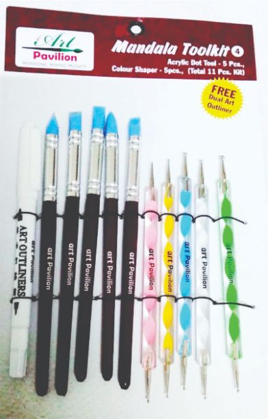 Mandala Tool kit Acrylic Dot tool 5pc Colour Shaper 5pc