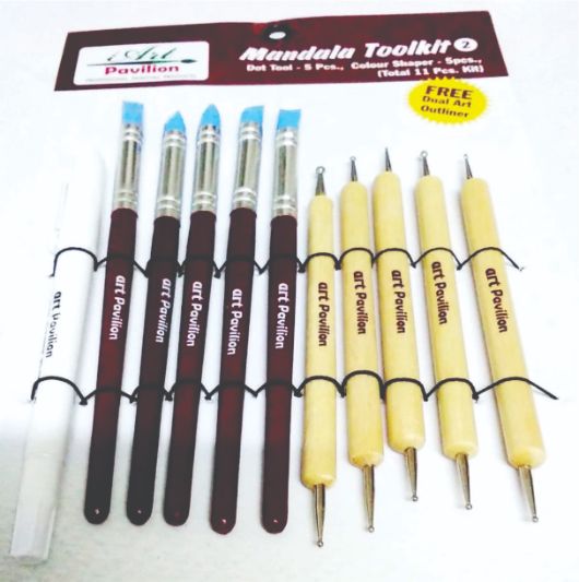 Mandala Tool kit Dot tool 5pc Colour Shaper 5pc