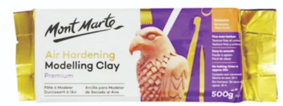 Mont Marte Air Hardening Modelling Clay Premium 500gm Terracota