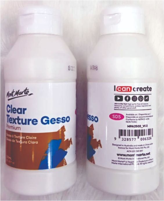 Mont Marte Clear Texture Gesso Premium 250 ml