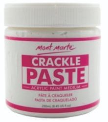 Mont Marte Crackle Paste Acrylic Paint Medium 250ml