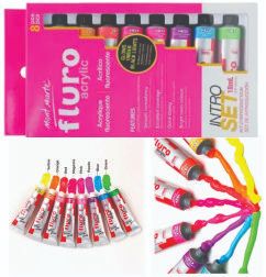 Mont Marte Fluro Acrylic set of 8 colours