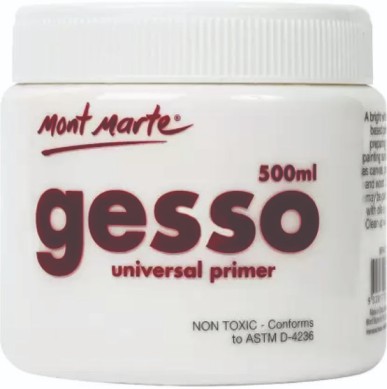 Mont Marte Gesso White 500ml Universal Primer