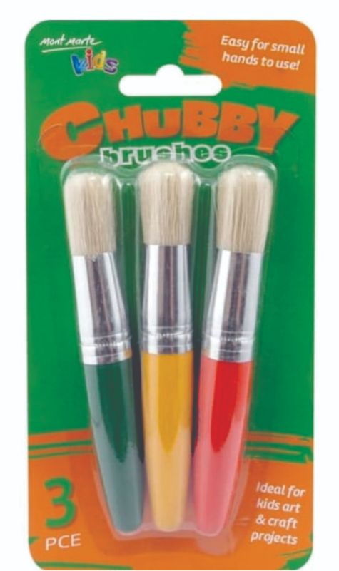 Mont Marte Kids Chubby Brushes 3 pc