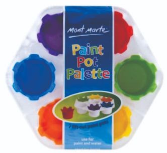 Mont Marte Paint Pot Palette & colours