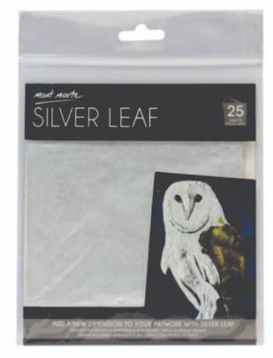 Mont Marte Silver Leaf 25 sheet 14x14 cms