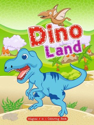 Art Factory dino land magical 5 in 1 colouring book