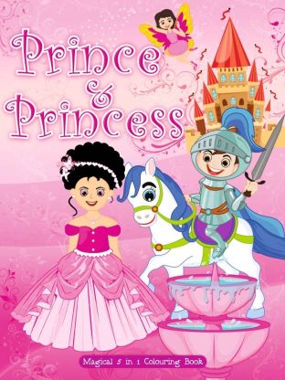 Art Factory prince & princess magical 5 in 1 colouring book