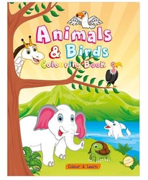 Art Factory Colour & Learn Animalis & Birds Colouring Books