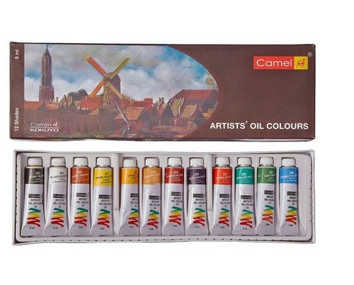 Camel 0105701 Artist Oil Colour 9ml Tube 12 Shade