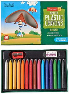 Camel 4432539 Artica Plastic Crayon Round Shape 15 Shade