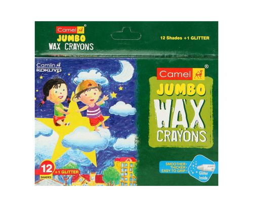 Camel 4523389 Wax Crayon Jumbo 12 Shade