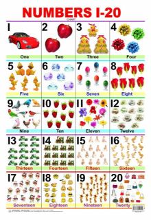 Dreamland Numbers 1 to 20 Hanging Chart