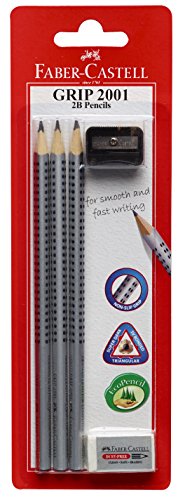 Faber 118001 Grip 2001 2B Writing Pencils