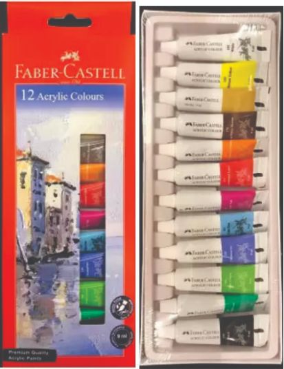 Faber 149012 Acrylic Colour set 9 ml 12 shade