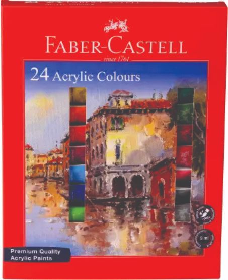 Faber 149024 Acrylic Colour set 9 ml 24 shade