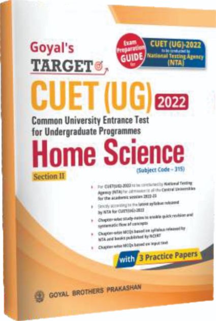 Goyal Target CUET UG Home Sciences Section II 