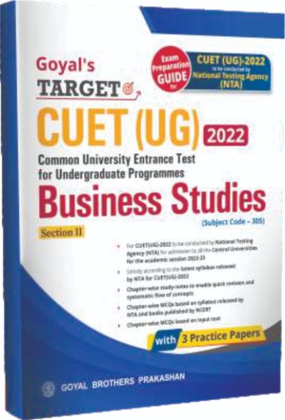 Goyal Target CUET UG Business Studies Section II