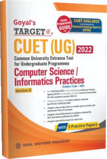 Goyal Target CUET UG Computer Sciences/Informatics Practices Section II