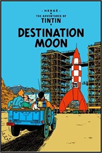 EGMONT CHILDRENS BOOKS ADVENTURES OF TINTIN DESTINATION MOON