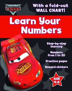 PARRAGON DISNEY PIXAR CARS LEARN YOUR NUMBERS AGE 4-6