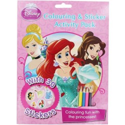 PARRAGON DISNEY PRINCESS COLOURING & ACTIVITY STICKER FUN PACK 9781472371799