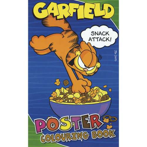 EURO KIDS CARFIELD SNACK ATTACK POSTER COLOURING BOOK