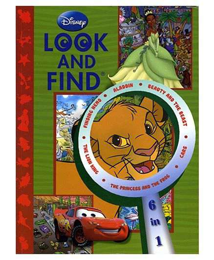 EURO BOOKS DISNEY LOOK AND FIND- 6 IN 1