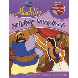 EURO BOOKS DISNEY STICKER STORY BOOK ALADDIN