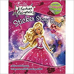 EURO BOOKS BARBIE A FASHION FAIRYTALE SICKER STORY BOOK