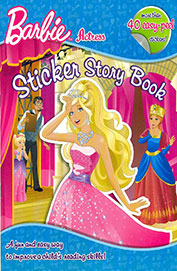 EURO BOOKS BARBIE ACTRESS SICKER STORY BOOK