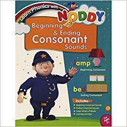 EURO BOOKS LEARN PHONICS WITH NODDY BEGINNING & ENDING CONSONANT SOUNDS