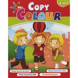 EURO BOOKS COPY COLOUR 4 IN 1 THINGS AROUND THE HOUSE THINGS AROUND THE PARK,