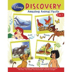 EURO BOOKS DISNEY DISCOVERY AMAZING ANIMAL FACTS 4 IN 1