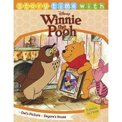 EURO BOOKS STORY TIME WITH DISNEY WINNIE THE POOH OWLS PICTURE EEYORES HOUSE