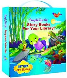 AADARSH PVT LTD PURPLE TURTLE STORY BOOKS FOR YOUR LIBRARY GIFT PACK OF 9 STORIES