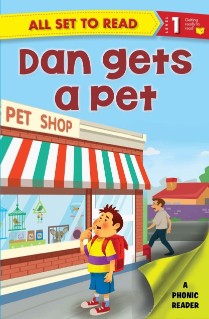 OM KIDZ ALL SET TO READ DAN GETS A PET LEVEL 1