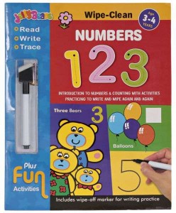 JBD PRESS JUNIOR WIPE CLEAN NUMBERS 123