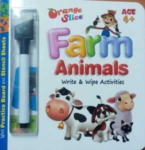 JBD PRESS JUNIOR JELLY BEANS WRITE & WIPE FARM ANIMALS AGE 4+