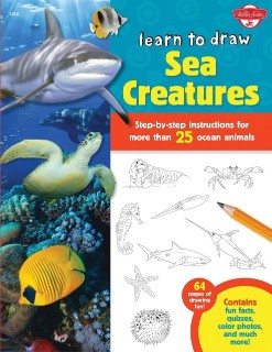 WALTER FOSTER KDS 7 DRAW AND COLOR SEA CREATURES
