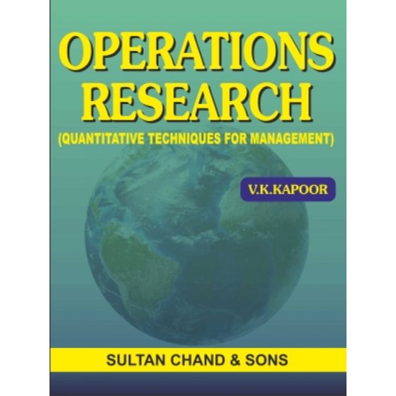 Operations Research Quantative Techniques for Management