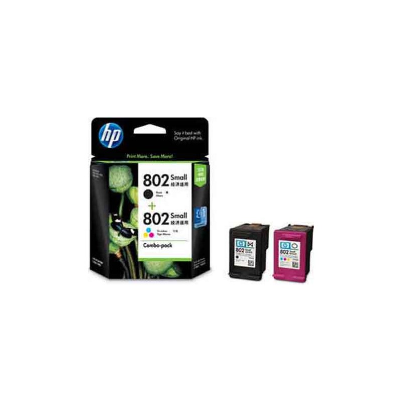 HP Original Cartridge 802 COMBO (Colour+ Black)