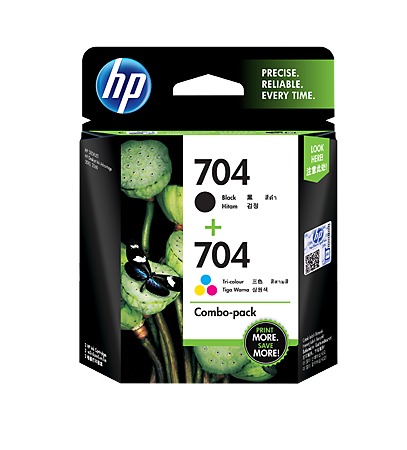 HP Original Cartridge 704 COMBO (Colour+ Black)