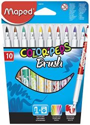 Maped 861011 Color peps Brush Pens 10 shade