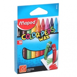 Maped 861012 Color peps wax crayons 18 shade