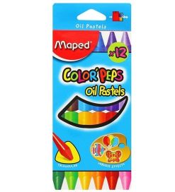 Maped 864010 Color peps Oil Pastels 12 shade