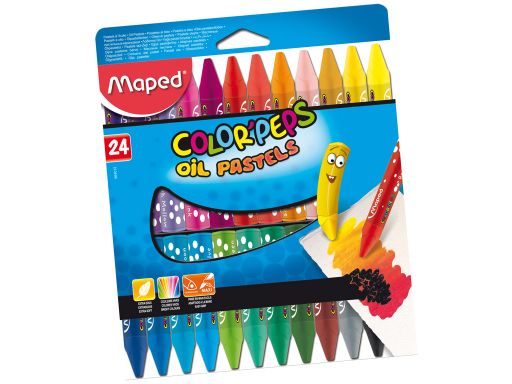 Maped 864012 Color peps Oil Pastels 24 shade