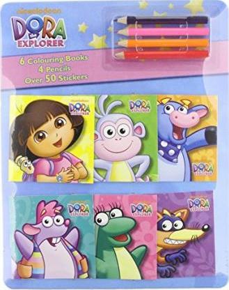 Parragon Dora Mini Colouring Book and Pencil Set Dora the Explorer