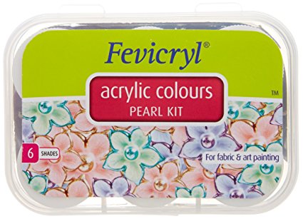 Pidilite Fevicryl Fabric colour 6 Assorted shade Pearl kit 60ml
