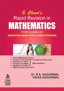 SChand Rapid Revision in Mathematics Class XII by RS Aggarwal
